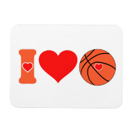 I kärlek basketbollmagnet magnet
