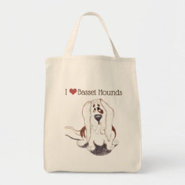 I kärlek Basset Hounds livsmedel till Tygkasse