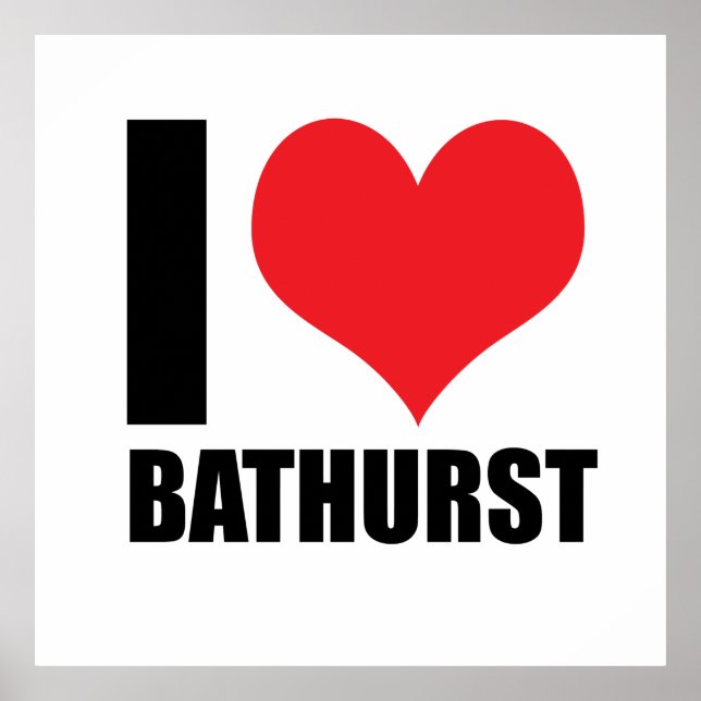 I kärlek Bathurst Poster (Framsidan)