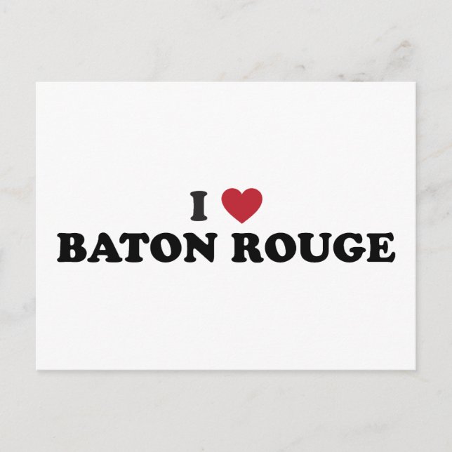 I Kärlek Baton Rouge Louisiana Vykort (Framsida)