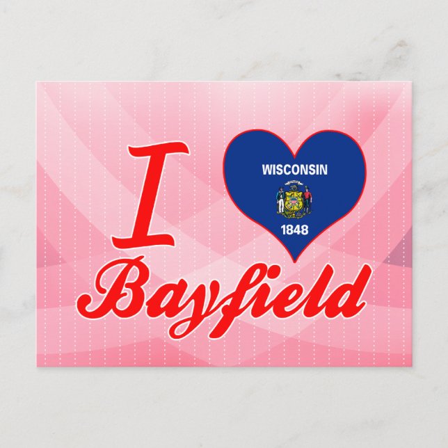 I Kärlek Bayfield, Wisconsin Vykort (Framsida)