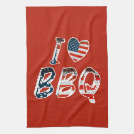 I Kärlek BBQ, American Patriotic Kökshandduk