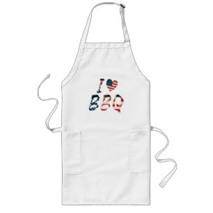 I Kärlek BBQ, American Patriotic Långt Förkläde