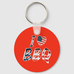 I Kärlek BBQ, American Patriotic Nyckelring