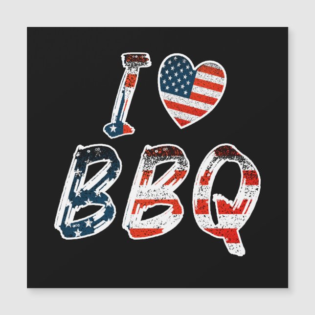 I kärlek BBQ, amerikansk patriotisk (Framsida)