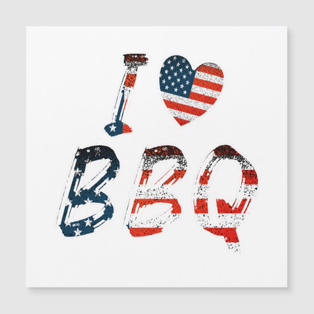 I kärlek BBQ, amerikansk patriotisk (Framsida)