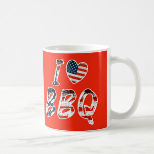 I kärlek BBQ, amerikansk patriotisk Kaffemugg
