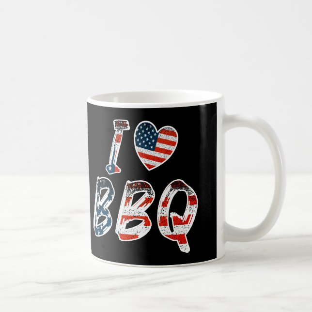 I kärlek BBQ, amerikansk patriotisk Kaffemugg (Höger)
