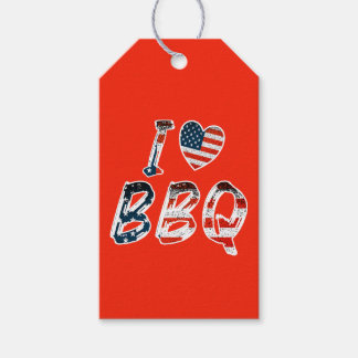 I kärlek BBQ, amerikansk patriotisk Presentetikett