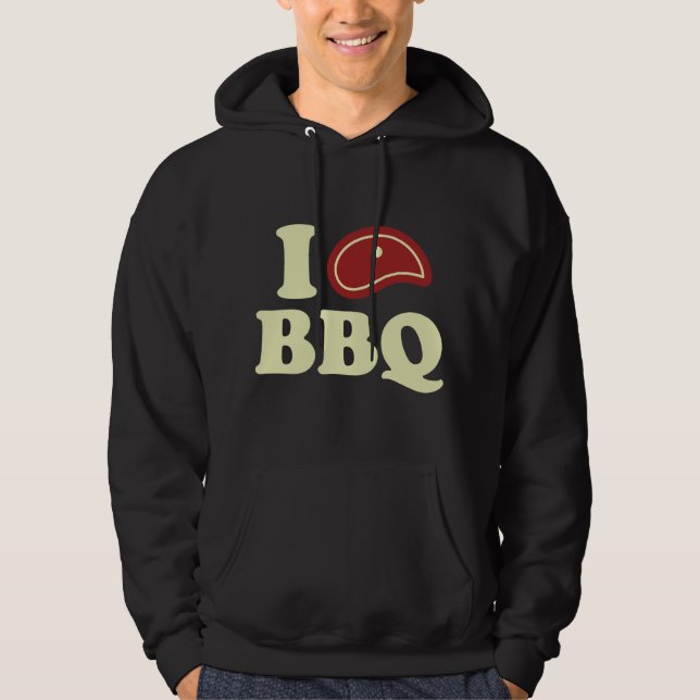 I KÄRLEK BBQ HOODIE (Framsida)