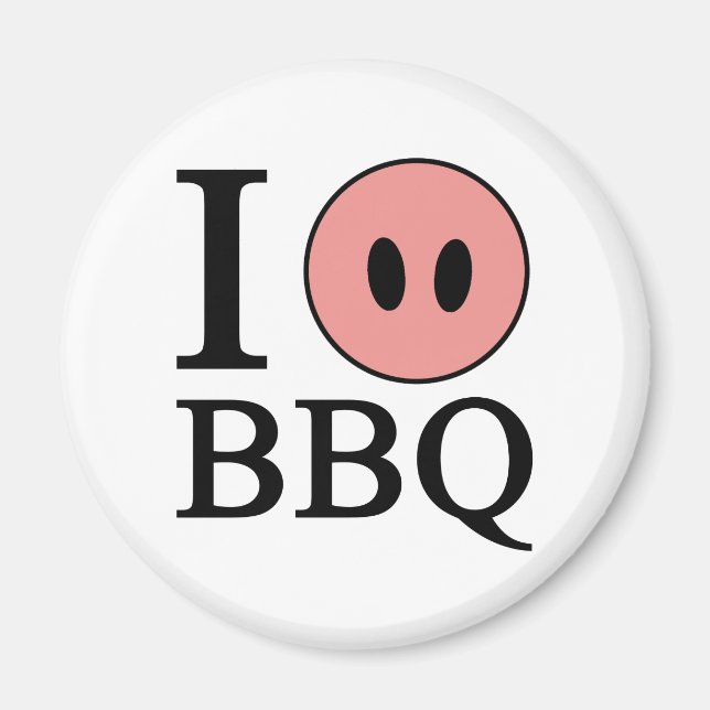 I KÄRLEK BBQ MAGNET (Framsidan)