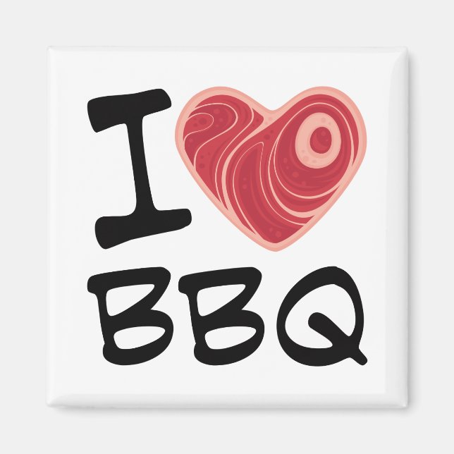 I KÄRLEK BBQ MAGNET (Framsidan)