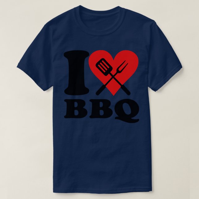 I kärlek bbq t shirt (Design framsida)