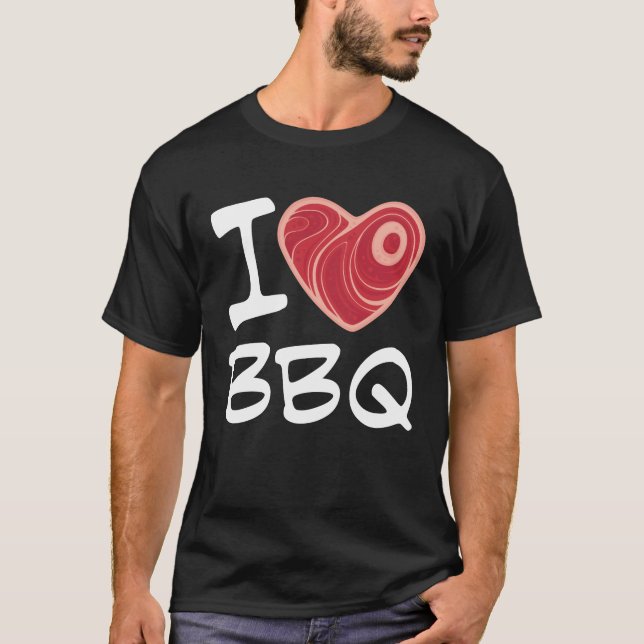 I KÄRLEK BBQ T SHIRT (Framsida)
