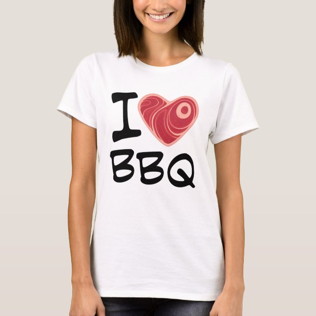 I KÄRLEK BBQ T SHIRT (Framsida)