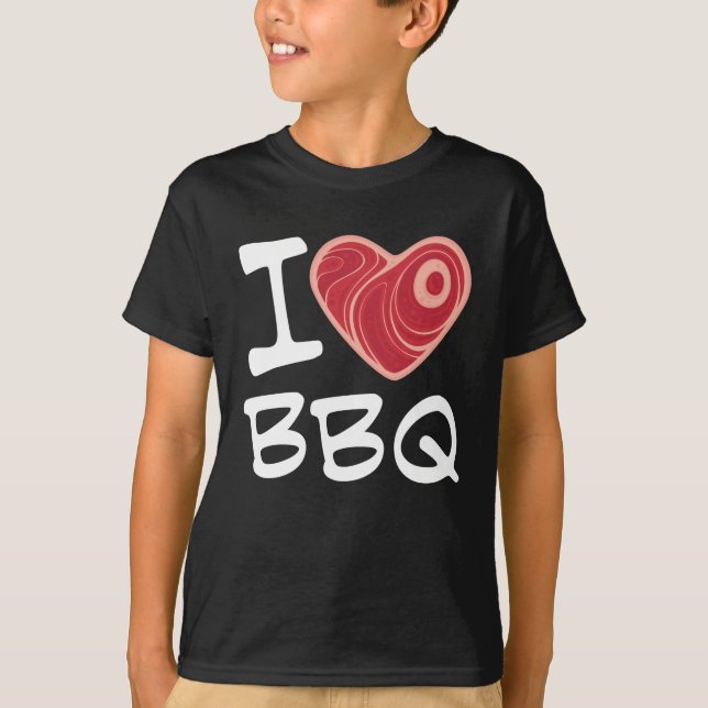 I KÄRLEK BBQ T SHIRT (Framsida)