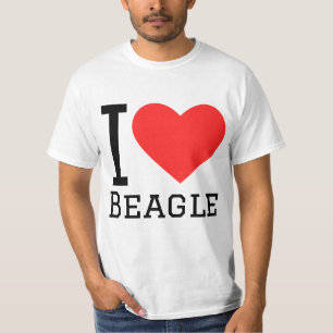 I kärlek beagle t shirt