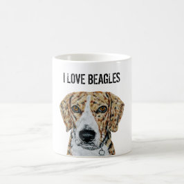 I Kärlek Beagles Mugg