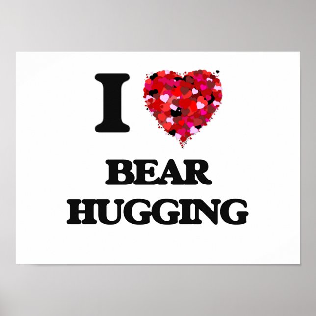 I kärlek Bear Hugger Poster (Framsidan)