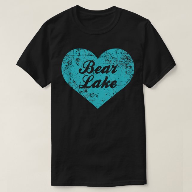 I Kärlek Bear Sjö, Utah Camping Gift T Shirt (Design framsida)