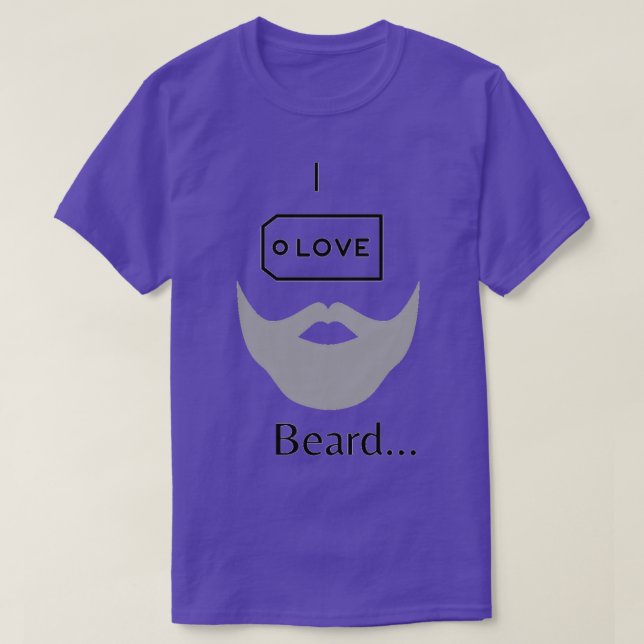 I kärlek Beard 1 T Shirt (Design framsida)