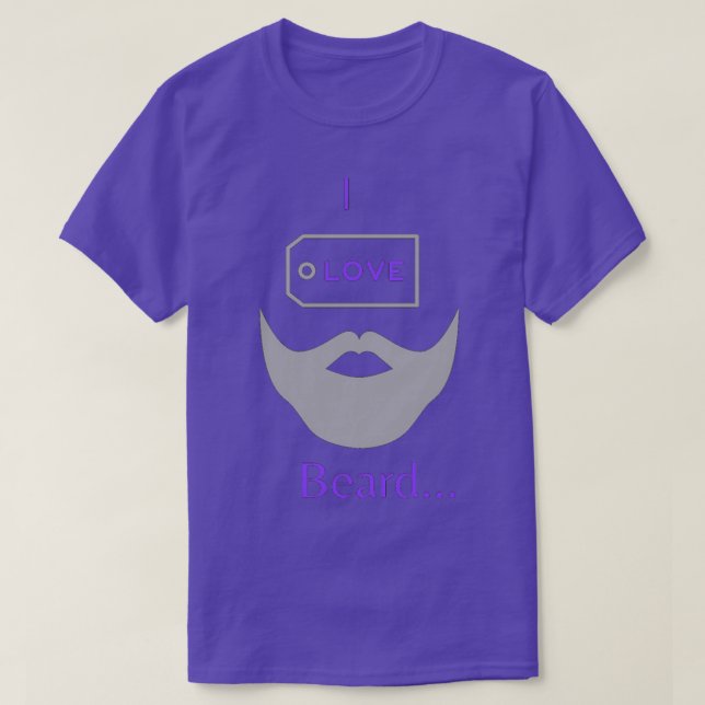 I kärlek Beard 5 T Shirt (Design framsida)