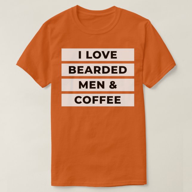 I Kärlek Bearded Manar Coffee T Shirt (Design framsida)