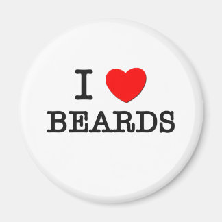 I Kärlek Beards Magnet