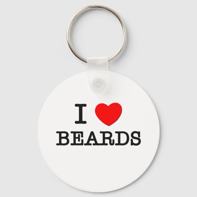 I Kärlek Beards Nyckelring (Framsida)