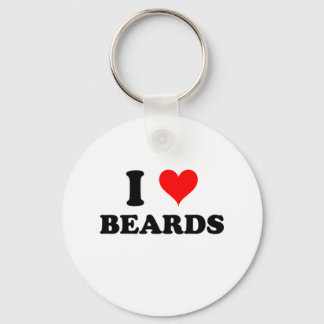 I Kärlek Beards Nyckelring