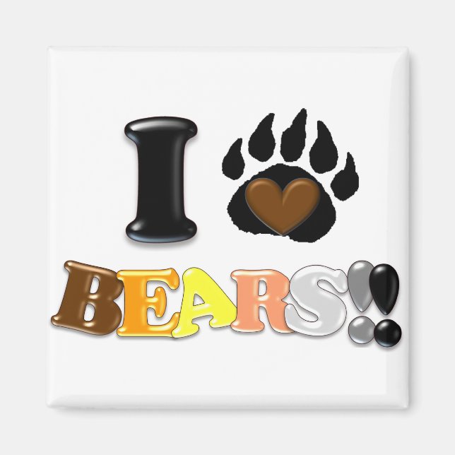 I Kärlek Bears Magnet (Framsidan)