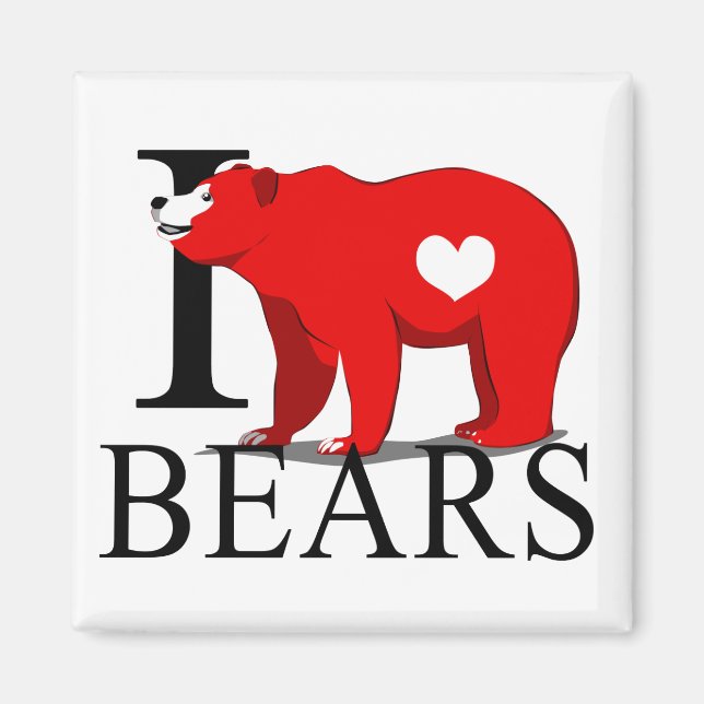 I Kärlek Bears Magnet (Framsidan)