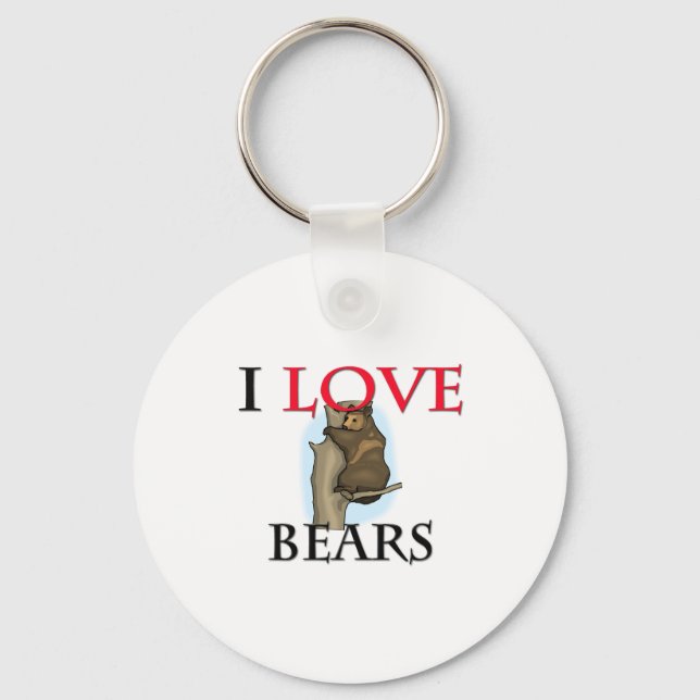 I Kärlek Bears Nyckelring (Framsida)