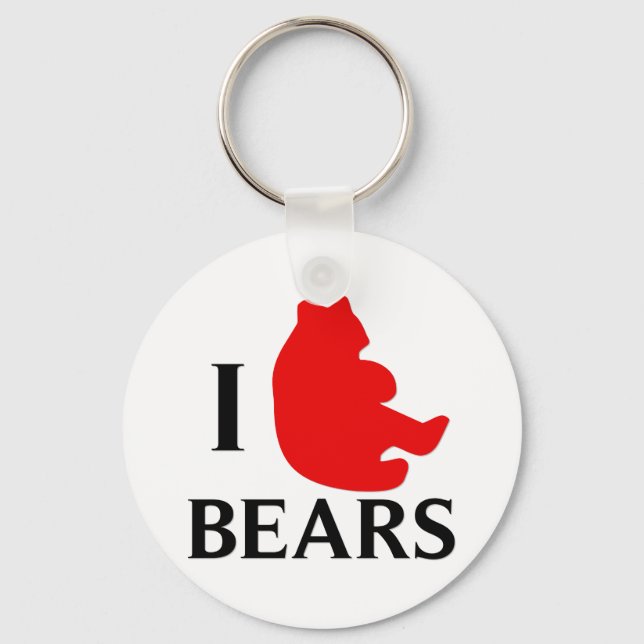 I Kärlek Bears Nyckelring (Framsida)