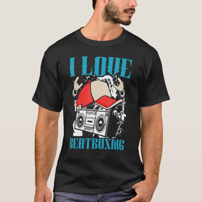 I Kärlek Beatboxing Beatboxer I Beat Maker i Beat  T Shirt (Framsida)