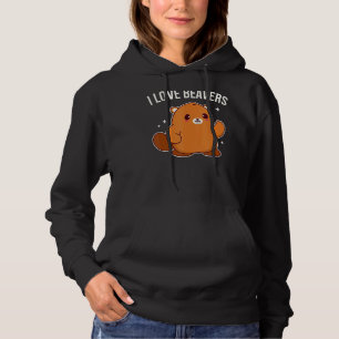 I Kärlek Beavers Cute Beaver Graphic T Shirt