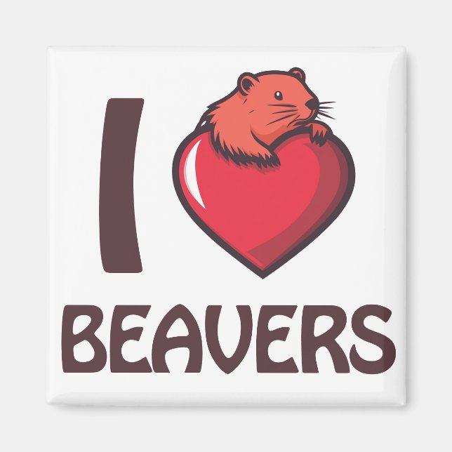 I kärlek Beavers Magnet (Framsidan)