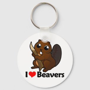 I Kärlek Beavers Nyckelring