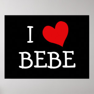 I Kärlek Bebe Poster