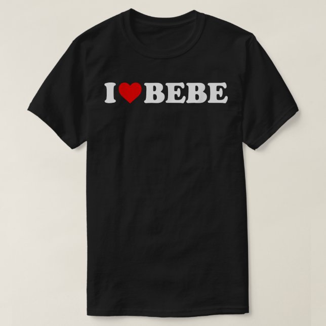 I Kärlek Bebe T-Shirt (Design framsida)