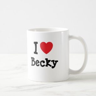 I kärlek Becky hjärta T-Shirt Kaffemugg