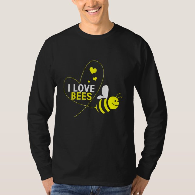 I Kärlek Bee T Shirt (Framsida)