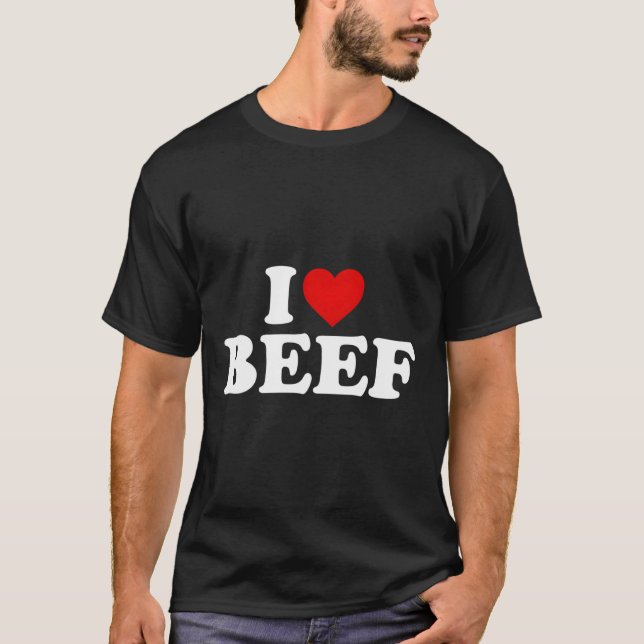 I Kärlek Beef Heart T Shirt (Framsida)