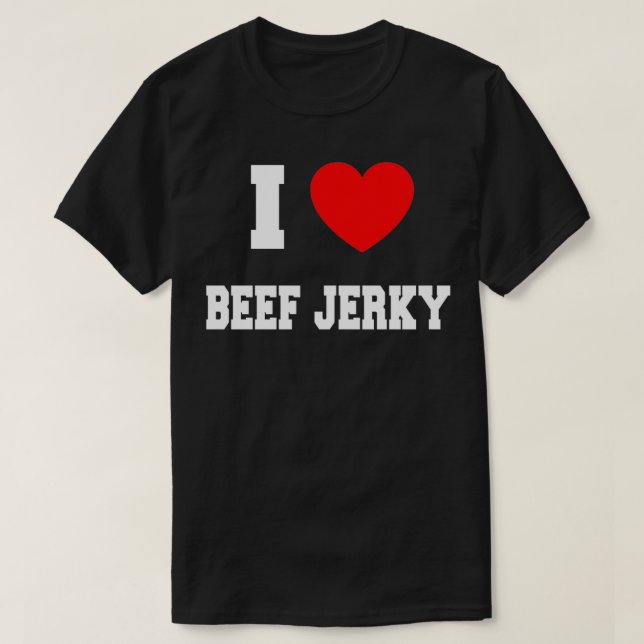 I Kärlek beef jerky T Shirt (Design framsida)