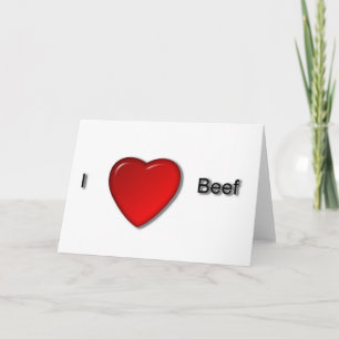 I kärlek Beef Kort