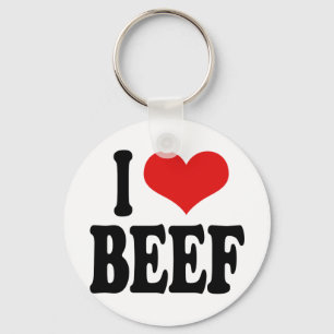I Kärlek Beef Nyckelring