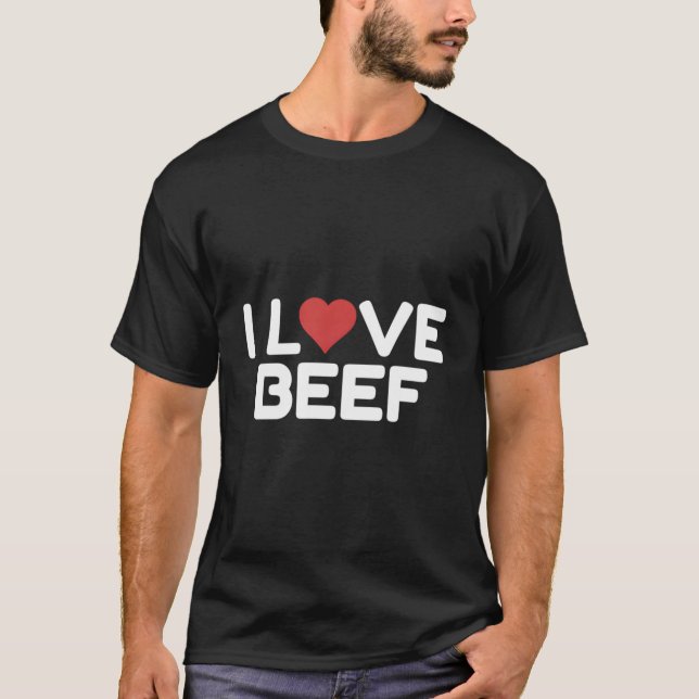 I Kärlek Beef T Shirt (Framsida)