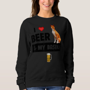 I Kärlek Beer och min baskenji Mamma Pappa Hund T Shirt