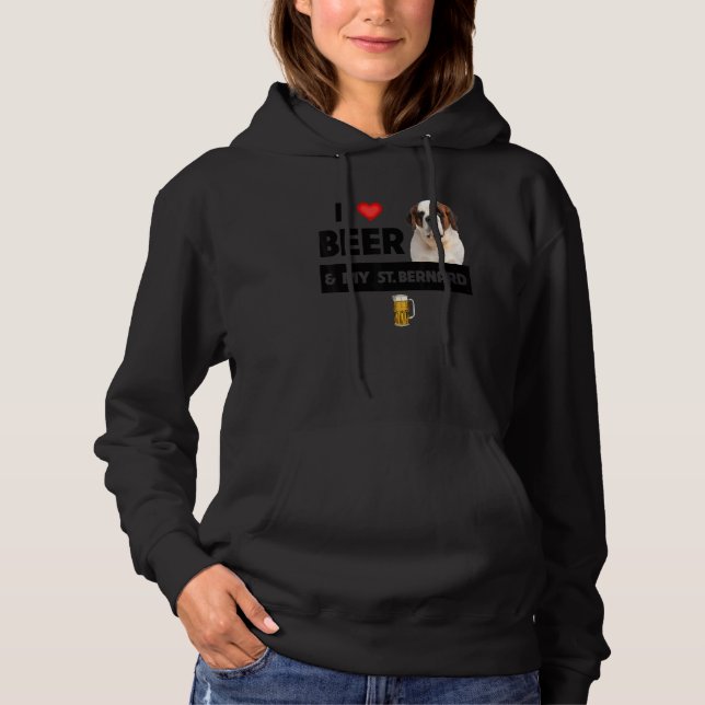 I Kärlek Beer och min Rädding D. Bernard Pappa Hun T Shirt (Framsida)