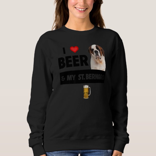 I Kärlek Beer och min Rädding D. Bernard Pappa Hun T Shirt (Framsida)